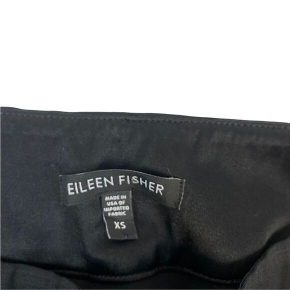 Eileen Fisher Womens Sz XS Black Trousers Waist Side Zip Dress Pants - Picture 5 of 8